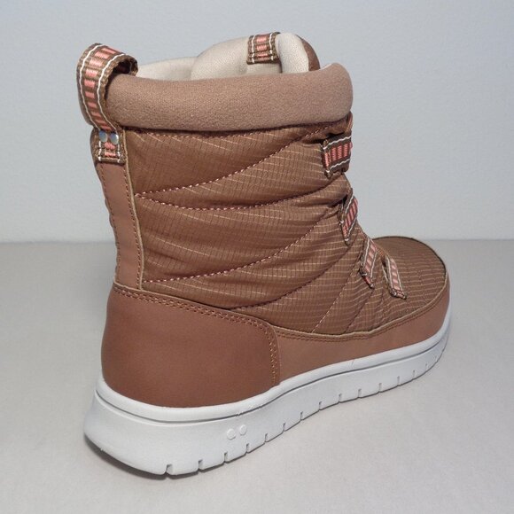 Ryka Size 6.5 Wide SENNA 3 Saddletan Fabric Boots New Women's Shoes - Picture 13 of 16